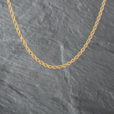 Pre-Owned 9ct Yellow Gold 18 Inch Rope Chain 41162122