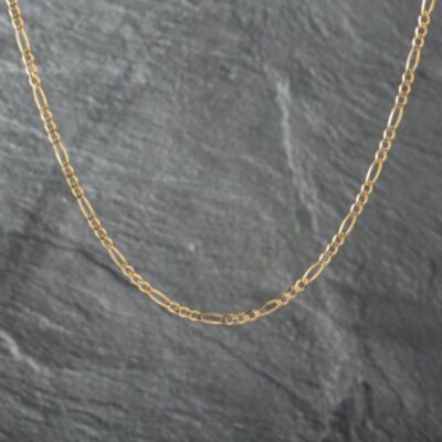 Pre-Owned 9ct Yellow Gold 3+1 Link 20 Inch Figaro Chain 41162133