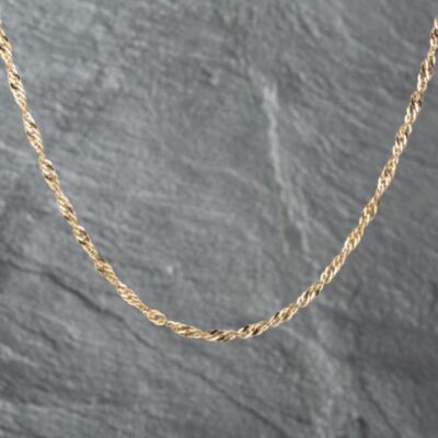 Pre-Owned 9ct Yellow Gold 18 Inch Twist Chain 41162138