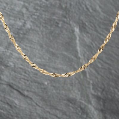 Pre-Owned 9ct Yellow Gold 18 Inch Twist Chain 41162139