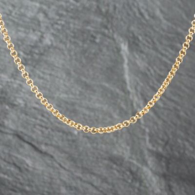 Pre-Owned 9ct Yellow Gold Round 17 Inch Belcher Chain 41162140