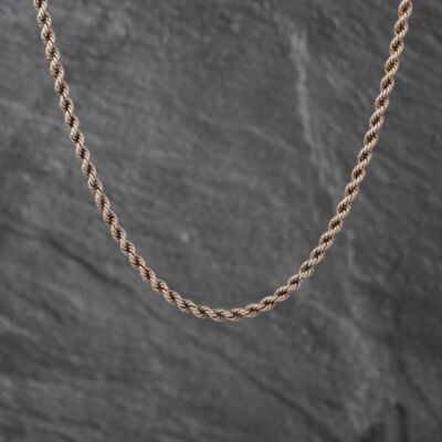 Pre-Owned 9ct Yellow Gold 18 Inch Rope Chain 41162146