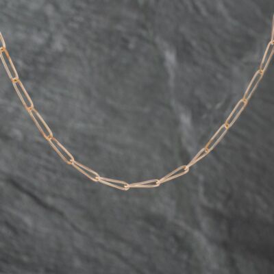 Pre-Owned 9ct Yellow Gold 23 Inch Paper Link Chain 41162149