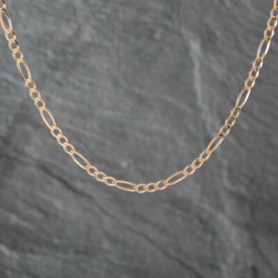 Pre-Owned 9ct Yellow Gold 3+1 Link 24 Inch Figaro Chain 41162163