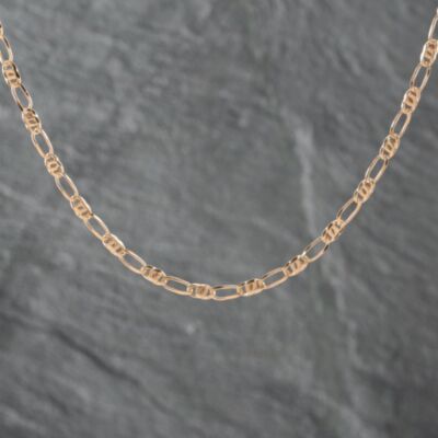 Pre-Owned 9ct Yellow Gold 3+1 Link 18 Inch Figaro Chain 41162164