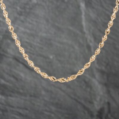 Pre-Owned 9ct Yellow Gold 20 Inch Fancy Chain 41162169