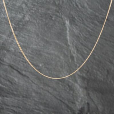 Pre-Owned 18ct Yellow Gold Fine 18 Inch Curb Chain 41162180