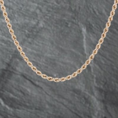 Pre-Owned 9ct Yellow Gold 18 Inch Rope Chain 41162185