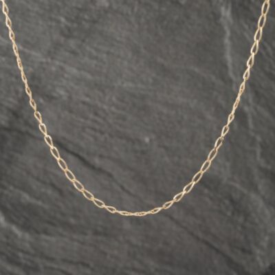 Pre-Owned 9ct Yellow Gold Openlink 23 Inch Curb Chain 41162191