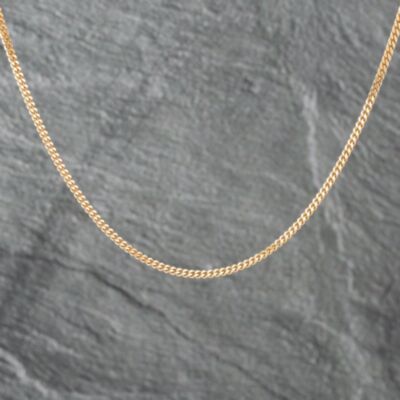 Pre-Owned 9ct Yellow Gold 18 Inch Curb Chain 41162197