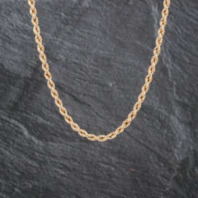 Pre-Owned 9ct Yellow Gold 20 Inch Rope Chain 41162199