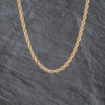 Pre-Owned 9ct Yellow Gold 16 Inch Rope Chain 41162200
