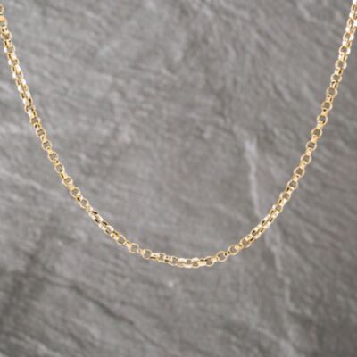 Pre-Owned Vintage Rose Gold 17 Inch Belcher Chain 41162207