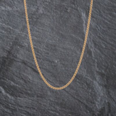 Pre-Owned 9ct Yellow Gold 18 Inch Curb Chain 41162212