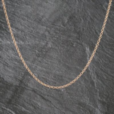 Pre-Owned 9ct Rose Gold 19 Inch Prince Of Wales Chain 41162225