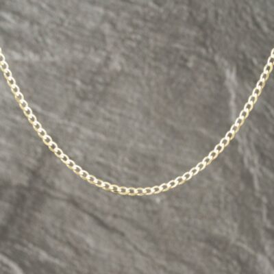 Pre-Owned 9ct Yellow Gold 18 Inch Curb Chain 41162236