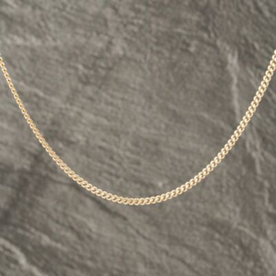 Pre-Owned 9ct Rose Gold 19 Inch Curb Chain 41162238