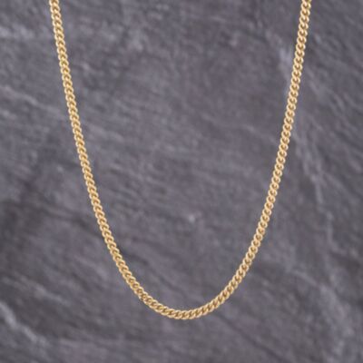 Pre-Owned 9ct Yellow Gold Twisted 16 Inch Curb Chain 41162253