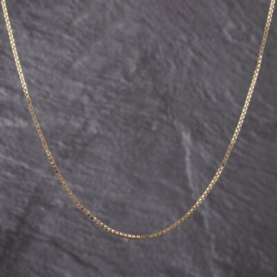 Pre-Owned 9ct Yellow Gold 19 Inch Box Chain 41162259