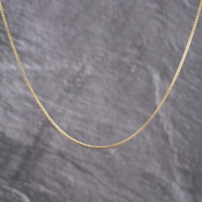 Pre-Owned 9ct Yellow Gold 21 Inch Box Chain 41162273