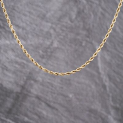 Pre-Owned 9ct Yellow Gold 18 Inch Rope Chain 41162276
