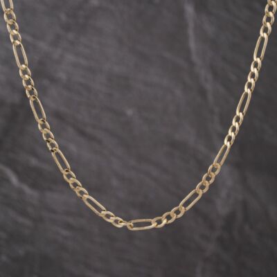 Pre-Owned 9ct Yellow Gold 24 Inch Figaro Chain 41162280