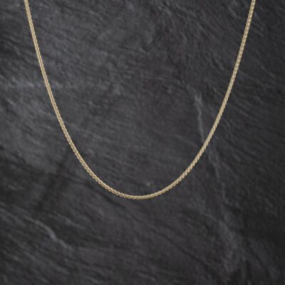 Pre-Owned 9ct Yellow Gold 18 Inch Spiga Chain 41162308