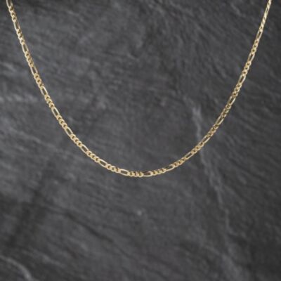 Pre-Owned 9ct Yellow Gold 16 Inch Figaro Chain 41162312