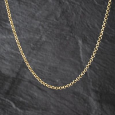 Pre-Owned 9ct Yellow Gold 18 Inch Belcher Chain 41162318