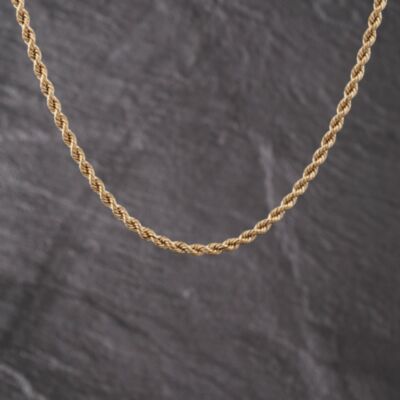 Pre-Owned 9ct Yellow Gold 18 Inch Rope Chain 41162332