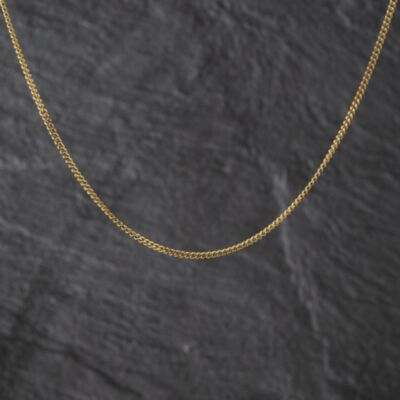 Pre-Owned 9ct Yellow Gold 16 Inch Curb Chain 41162344
