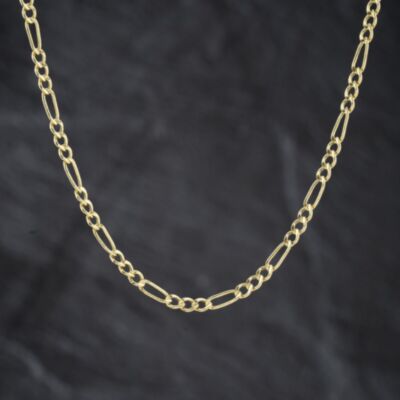 Pre-Owned 9ct Yellow Gold 18 Inch Figaro Chain 41162354