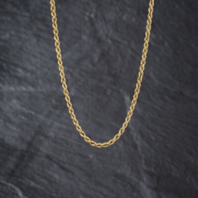 Pre-Owned 9ct Yellow Gold 16 Inch Rope Chain 41162362