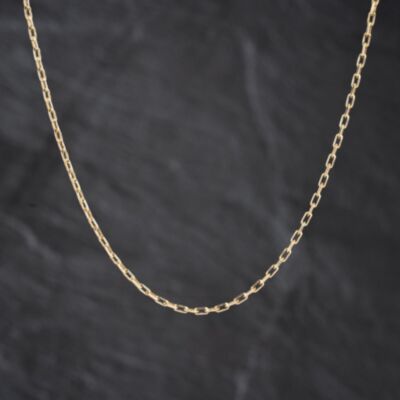 Pre-Owned 9ct Yellow Gold Diamond Cut 22 Inch Belcher Chain 41162369