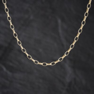 Pre-Owned 9ct Yellow Gold 22 Inch Belcher Chain 41162378