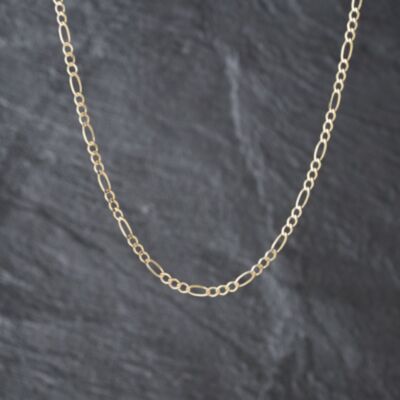 Pre-Owned 9ct Yellow Gold 18 Inch Figaro Chain 41162381