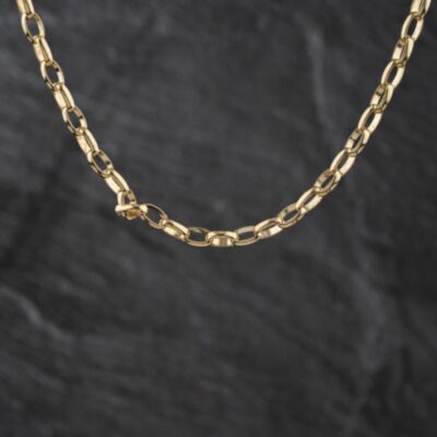 Pre-Owned 9ct Yellow Gold 18 Inch Belcher Chain 41162384
