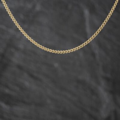 Pre-Owned 9ct Yellow Gold 16 Inch Curb Chain 41162388