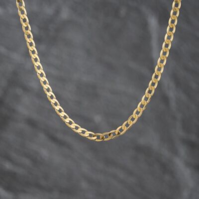 Pre-Owned 9ct Yellow Gold 16 Inch Curb Chain 41162398