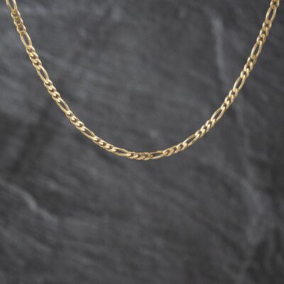 Pre-Owned 9ct Yellow Gold 18 Inch Figaro Chain 41162401