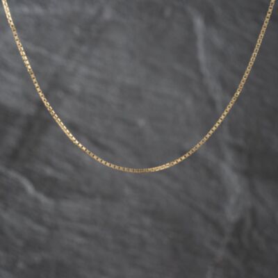 Pre-Owned 9ct Yellow Gold 25 Inch Box Chain 41162402