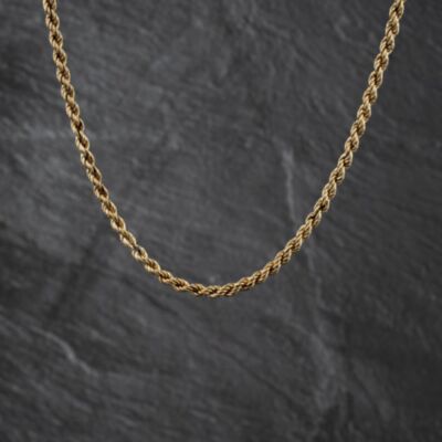 Pre-Owned 9ct Yellow Gold 18 Inch Rope Chain 41162413