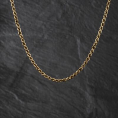 Pre-Owned 9ct Yellow Gold 18 Inch Rope Chain 41162414