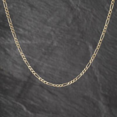 Pre-Owned 9ct Yellow Gold 19 Inch Figaro Chain 41162450