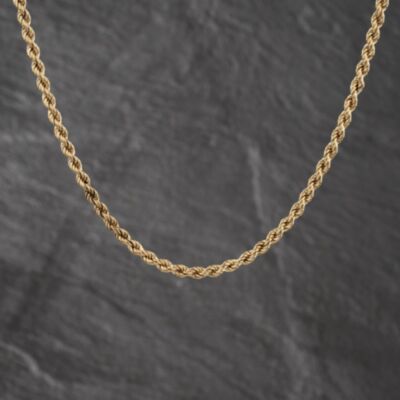 Pre-Owned 9ct Yellow Gold 18 Inch Rope Chain 41162454