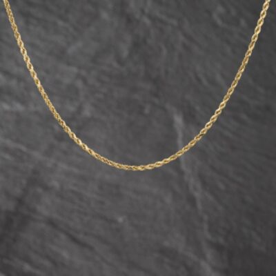 Pre-Owned 9ct Yellow Gold 16 Inch Rope Chain 41162460