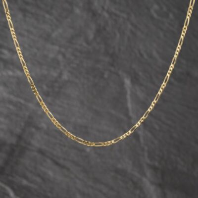 Pre-Owned 9ct Yellow Gold 18 Inch Figaro Chain 41162466