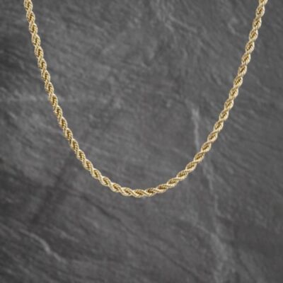 Pre-Owned 9ct Yellow Gold 20 Inch Rope Chain 41162476