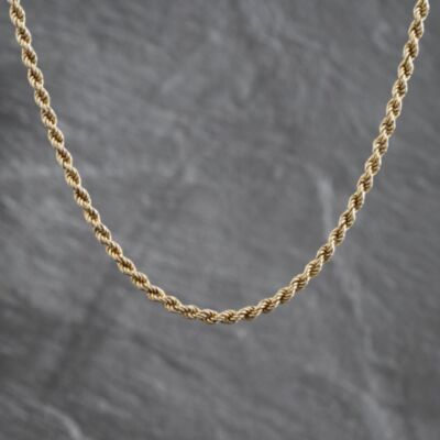 Pre-Owned 9ct Yellow Gold 18 Inch Rope Chain 41162477