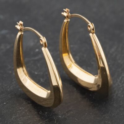 Pre-Owned Yellow Gold 22.5mm Creole Earrings 41173494